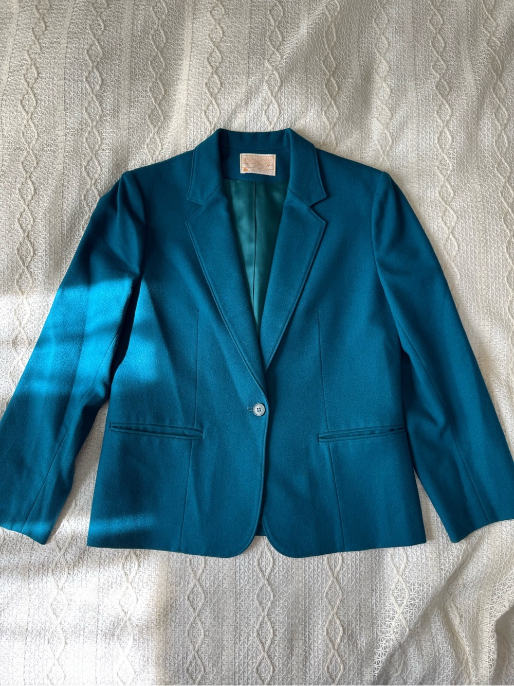 Pendleton Teal Women's Tailored Blazer